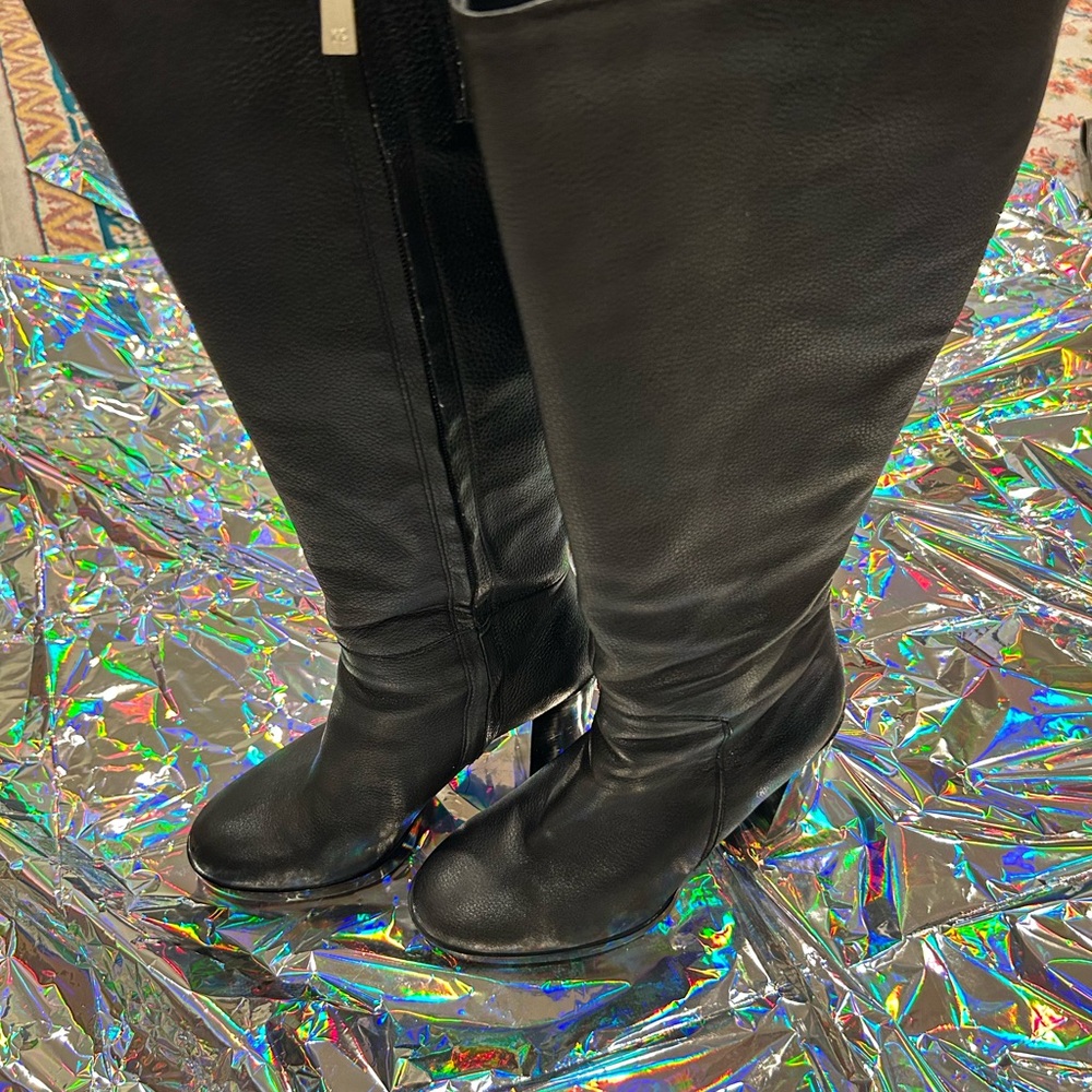 KENNETH COLE NEW YORK Womens Black Justin 2.0 Leather Heeled Boots
7.5 M